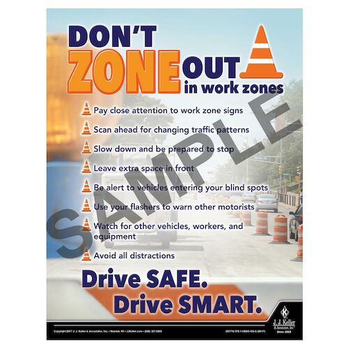 Work Zone - Motor Carrier Safety Poster