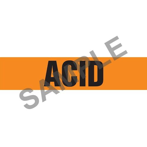 Acid Pipe Marker - ASME/ANSI (013685)