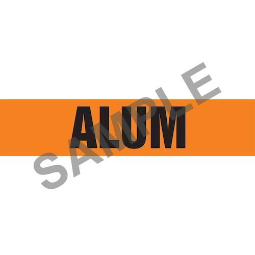 Alum Pipe Marker - ASME/ANSI (013691)