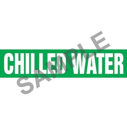 Chilled Water Pipe Marker ASME/ANSI