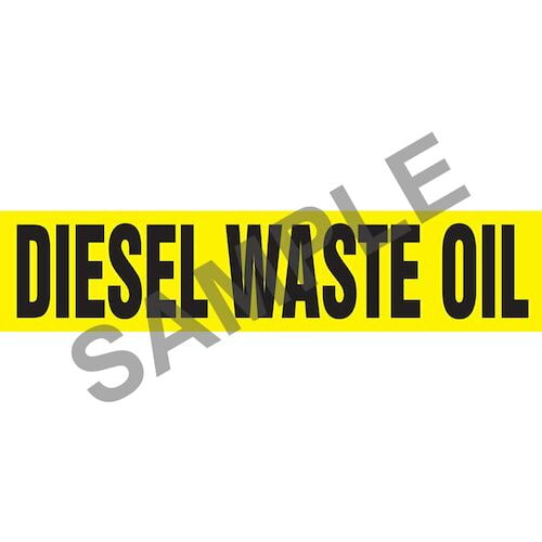 Diesel Waste Oil Pipe Marker - ASME/ANSI (013736)