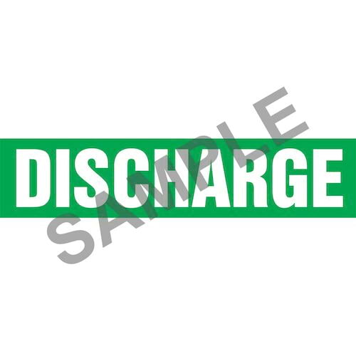 Discharge Pipe Marker - ASME/ANSI (013737)