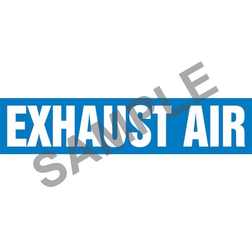 Exhaust Air Pipe Marker ASME/ANSI