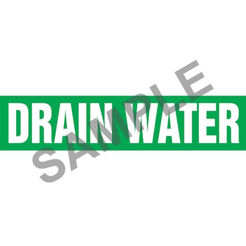 Drain Water Pipe Marker - ASME/ANSI (013748)
