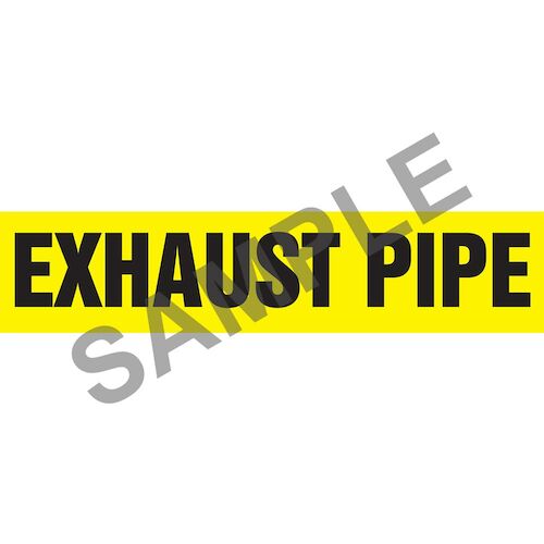 Exhaust Pipe - Pipe Marker - ASME/ANSI (013753)