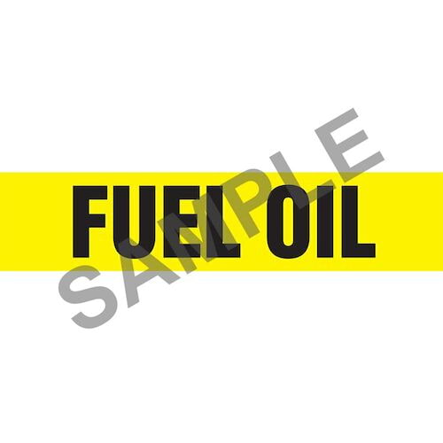 Fuel Oil Pipe Marker - ASME/ANSI (013764)