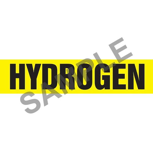 Hydrogen Pipe Marker - ASME/ANSI (013797)