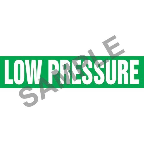 Low Pressure Pipe Marker - ASME/ANSI (013807)