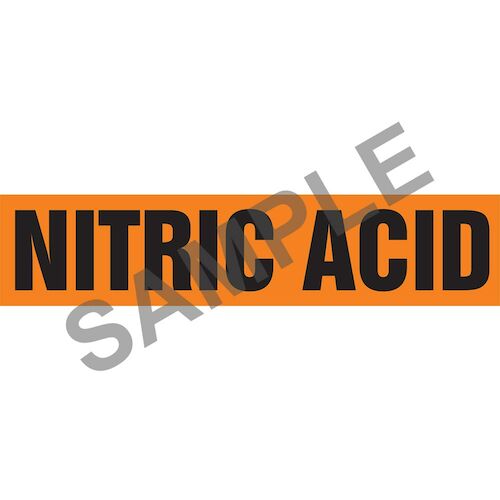 Nitric Acid Pipe Marker - ASME/ANSI (013825)