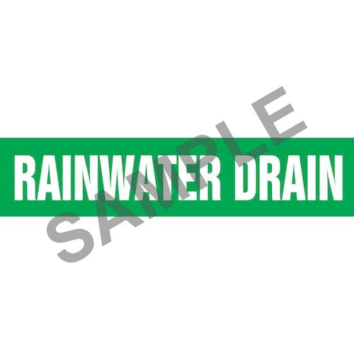 Rain Water Drain Pipe Marker - ASME/ANSI (013850)