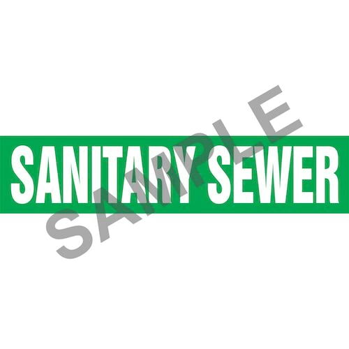 Sanitary Sewer Pipe Marker - ASME/ANSI (013861)