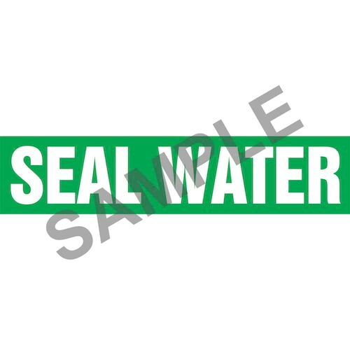 Seal Water Pipe Marker - ASME/ANSI (013864)