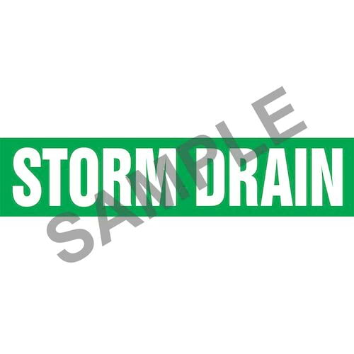 Storm Drain Pipe Marker - ASME/ANSI (013879)