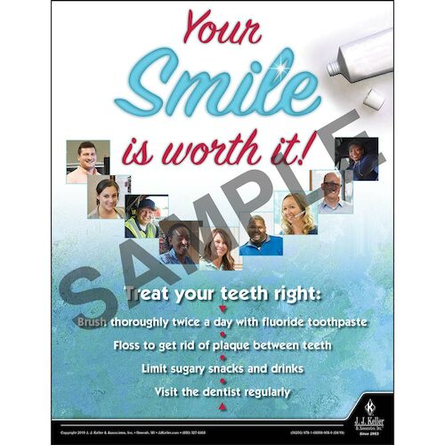 Your Smile Is Worth It - Health & Wellness Awareness Poster (014408)