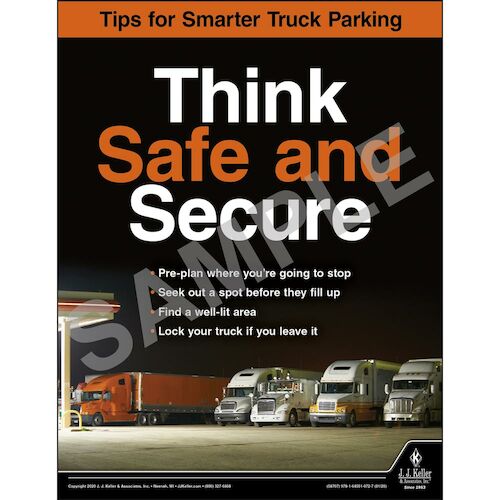 Think Safe and Secure Motor Carrier Safety Poster