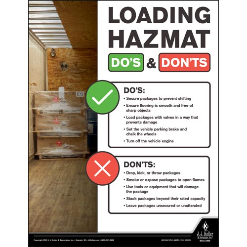 Loading Hazmat Do's & Don'ts - Hazmat Transportation Poster