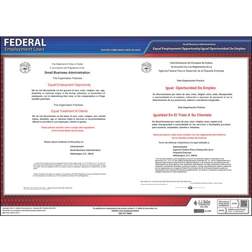 Small Business Administration Equal Employment Opportunity Poster