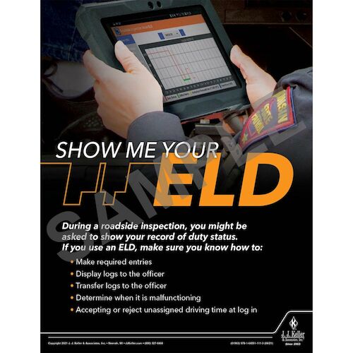 Show Me Your ELD Driver Awareness Safety Poster