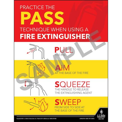Practice The Pass Technique When Using A Fire Extinguisher Workplace