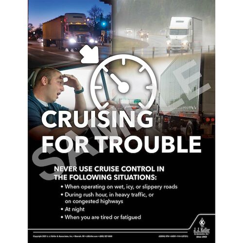 Cruising for Trouble - Driver Awareness Safety Poster (017627)