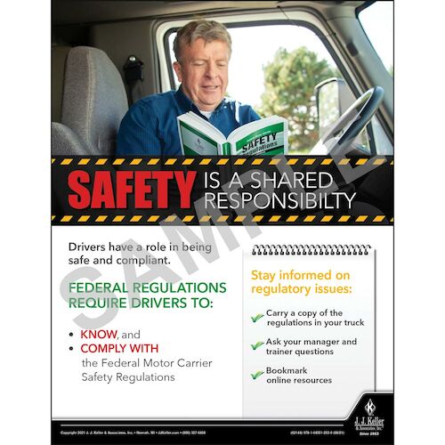 Safety Is A Shared Responsibility - Transport Safety Risk Poster (017712)