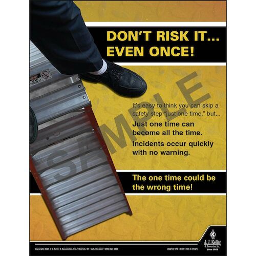 Don't Risk It - Workplace Safety Training Poster (017606)