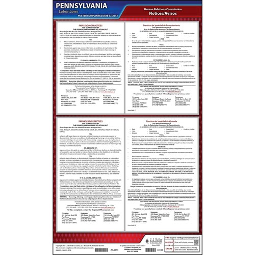 Pennsylvania Fair Housing / Fair Lending Practices Poster (04969)