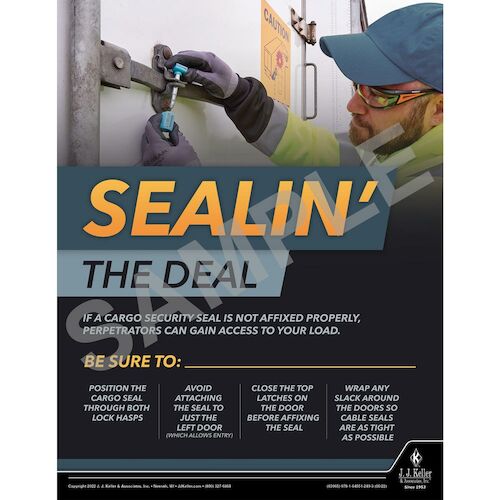 Sealin' The Deal - Transport Safety Risk Poster (018071)