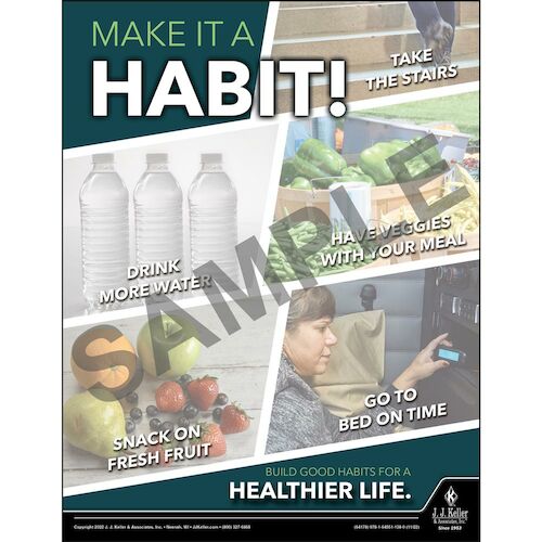 Make It A Habit - Health & Wellness Awareness Poster (018137)