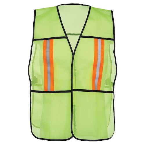 J. J. Keller® SAFEGEAR® Hi-Vis Universal Safety Vest – Hook & Loop Closure (018482)