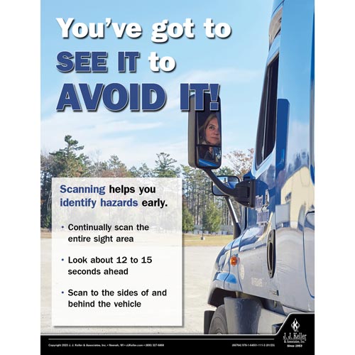 You've Got to See It to Avoid It - Transportation Safety Poster (018674)