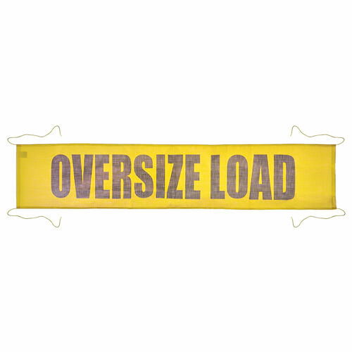 Mesh Oversize Load Banner w/ Ropes Sewn In (01404)