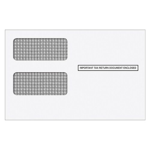2-Up, 1099 Tax Form Double Window, Self Seal Envelope (019415)