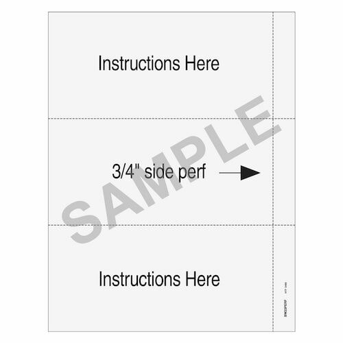 Blank W-2 Side Perforated Laser Forms (019451)