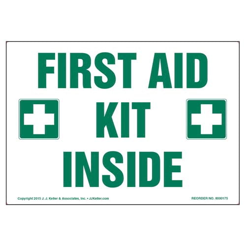 First Aid Kit Inside Label (09980)