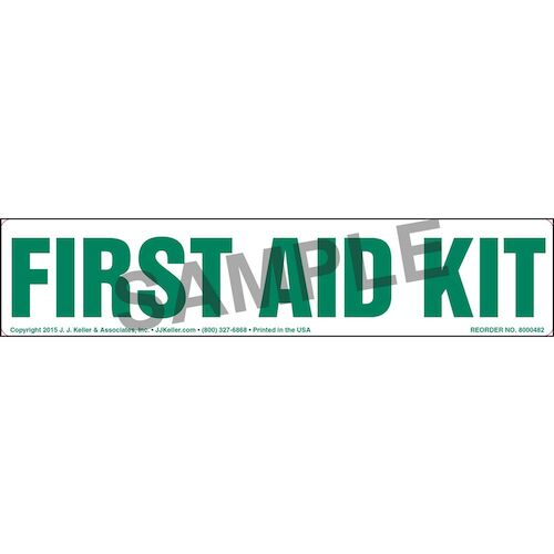 First Aid Kit Label (010450)