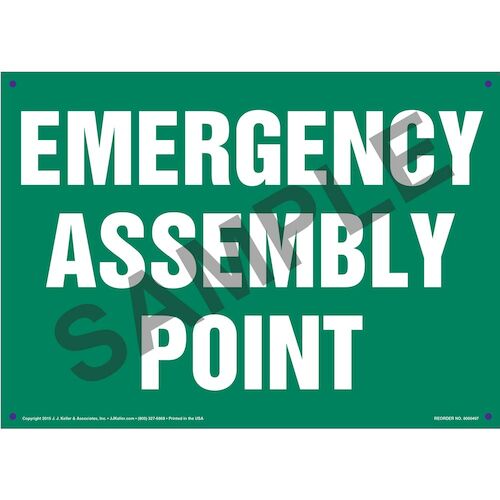 Emergency Assembly Point Sign (011726)