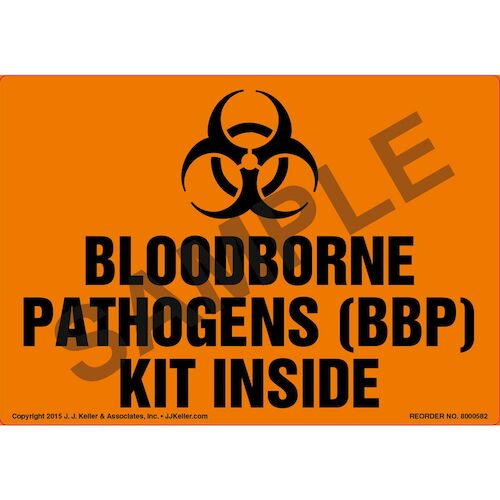 Bloodborne Pathogens (BBP) Kit Inside Label (011811)