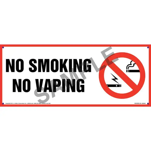 No Smoking No Vaping Sign