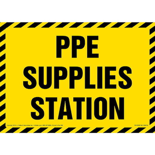 PPE Supplies Station Sign (012000)