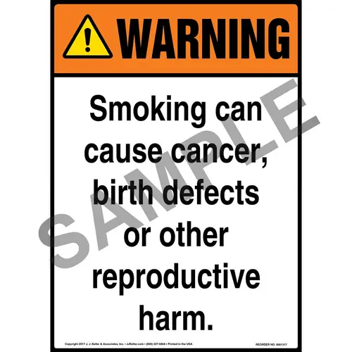 can cigarettes give you cancer Warning: Smoking Can Cause Cancer, Birth Defects, Reproductive Harm Sign