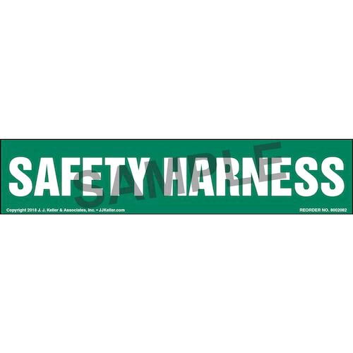 Safety Harness Label