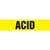 Acid Pipe Marker - ASME/ANSI - Yellow - 013685