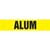 Alum Pipe Marker - ASME/ANSI - Yellow - 013691
