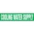 Cooling Water Supply Pipe Marker - ASME/ANSI - Green - 013731