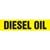 Diesel Oil Pipe Marker - ASME/ANSI - Yellow - 013735