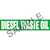 Diesel Waste Oil Pipe Marker - ASME/ANSI - Green - 013736