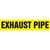 Exhaust Pipe Marker - ASME/ANSI - Yellow - 013753