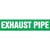 Exhaust Pipe Marker - ASME/ANSI - Green - 013753