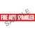 Fire Auto Sprinklers Pipe Marker - ASME/ANSI - Red - 013758